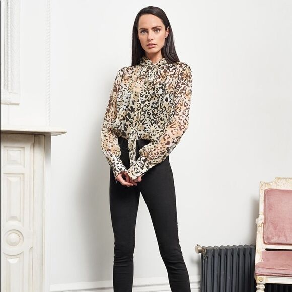 La Ligne Animal Print Blouse - Picture 2 of 16
